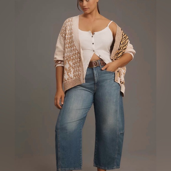 Pilcro by Anthropologie Mash-Up Tiger Cardigan Sweater Size XLarge - Picture 3 of 14